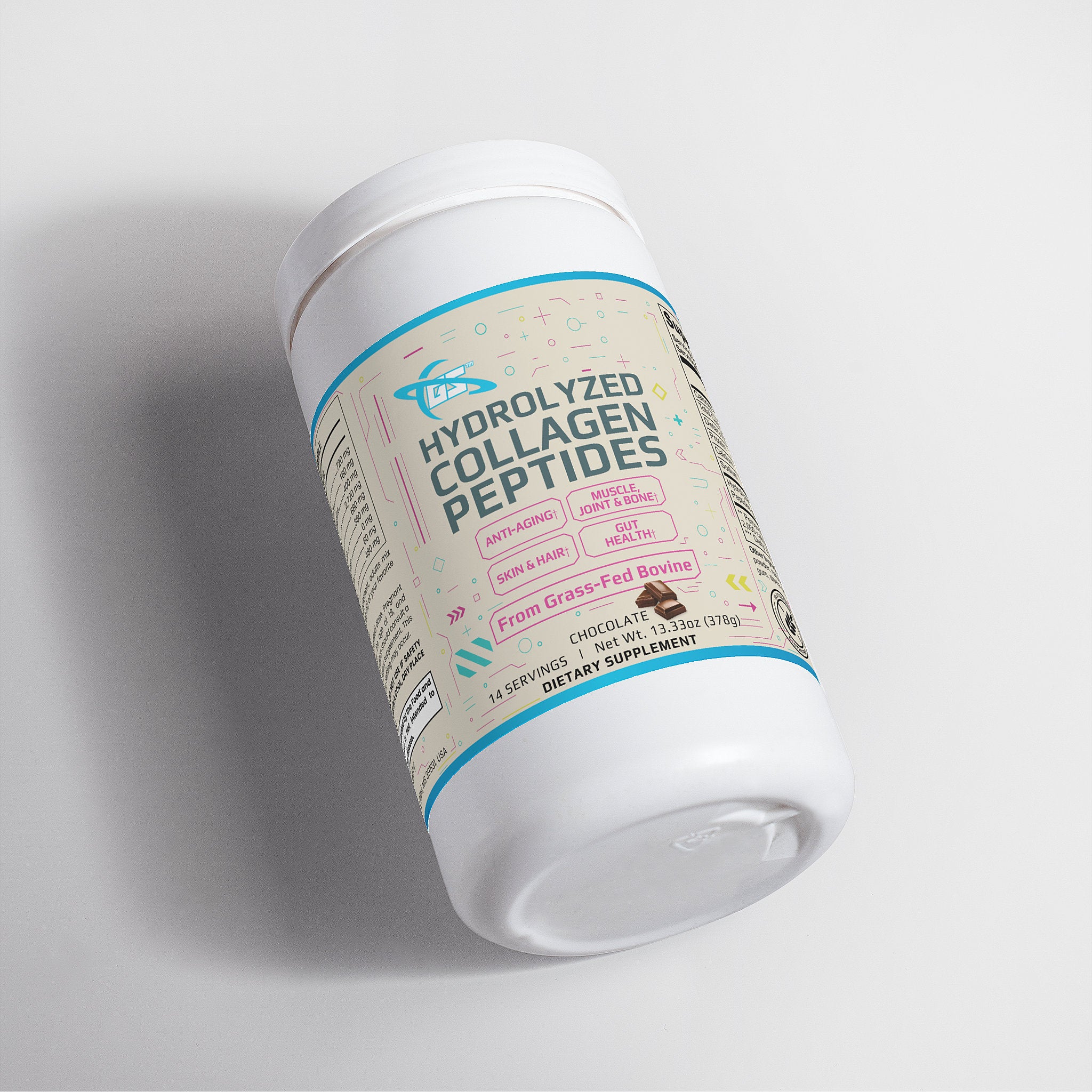 Hydrolyzed Collagen Peptides Powder (Chocolate) - Skin & Joint Health