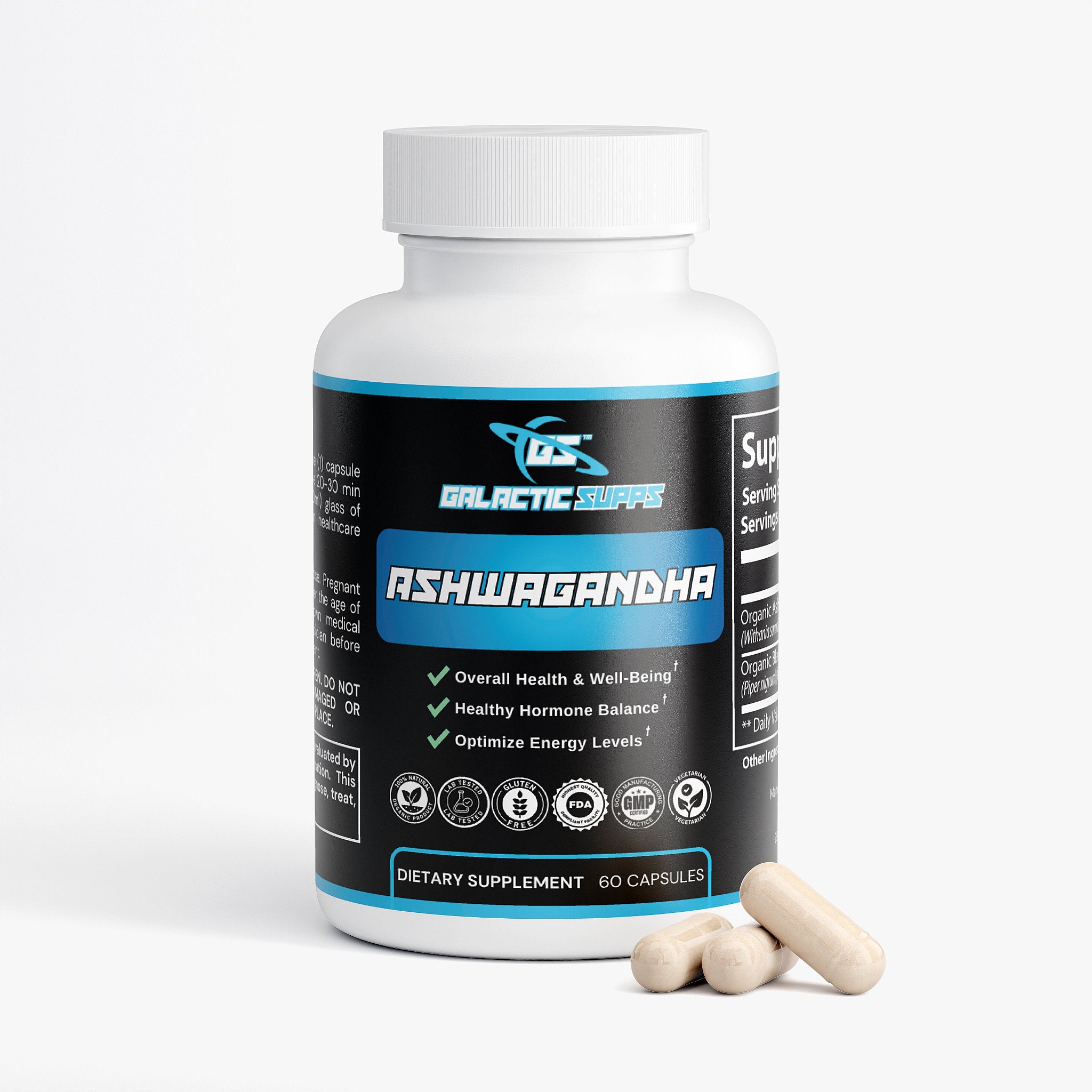 Organic Ashwagandha - Stress Relief & Adaptogen Supplement
