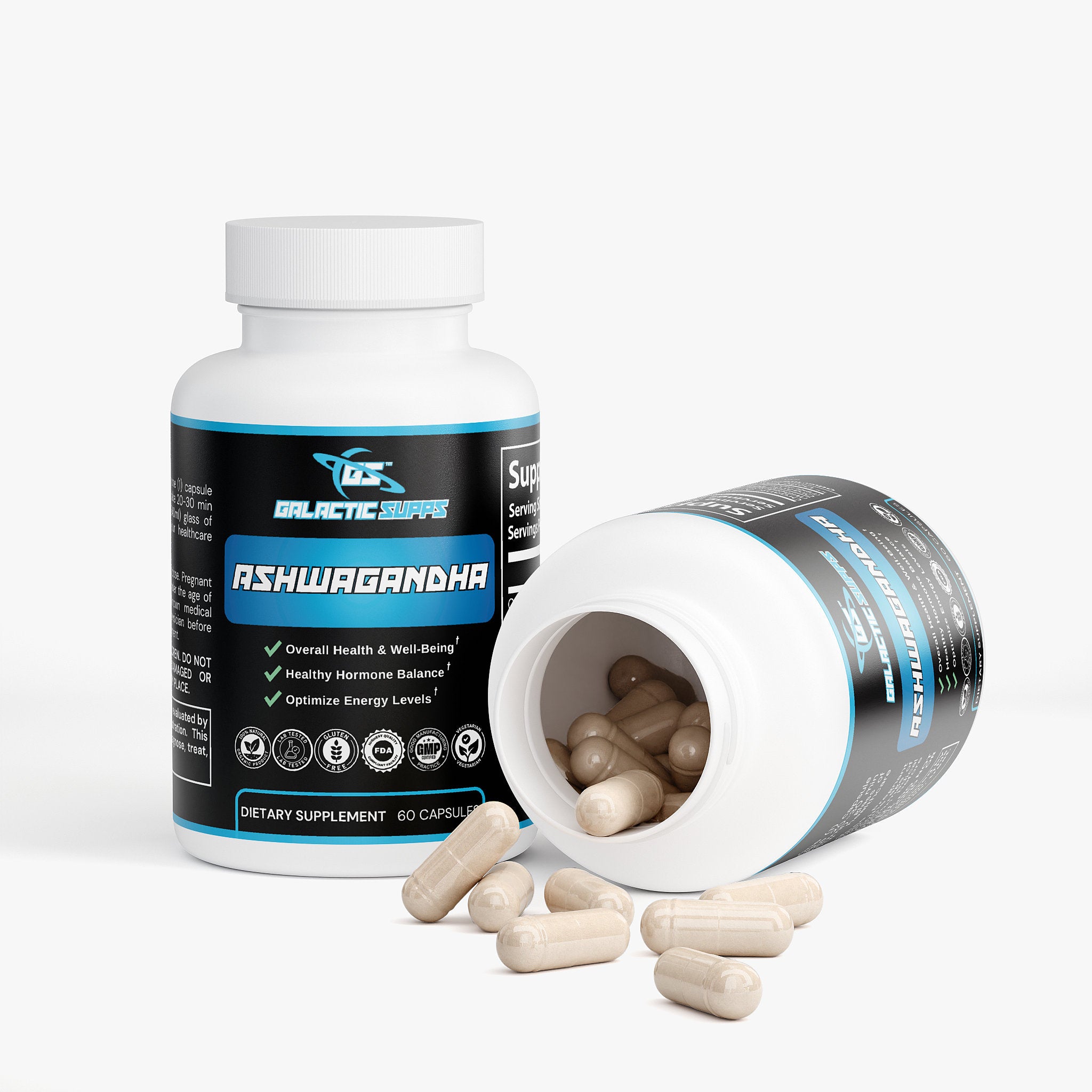 Organic Ashwagandha - Stress Relief & Adaptogen Supplement