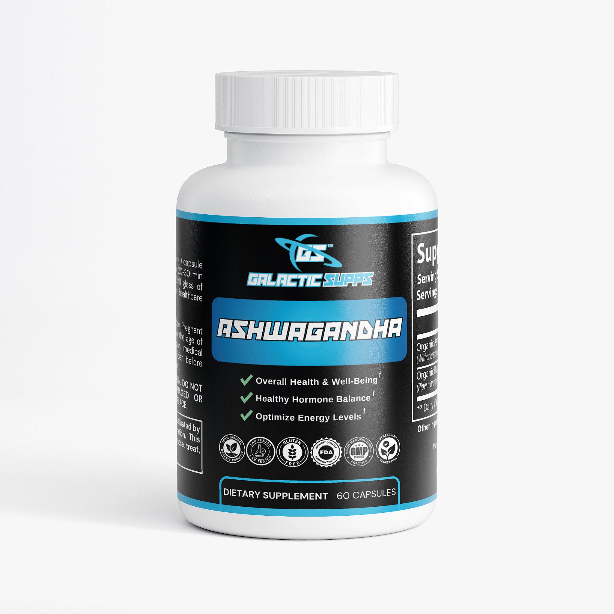 Organic Ashwagandha - Stress Relief & Adaptogen Supplement
