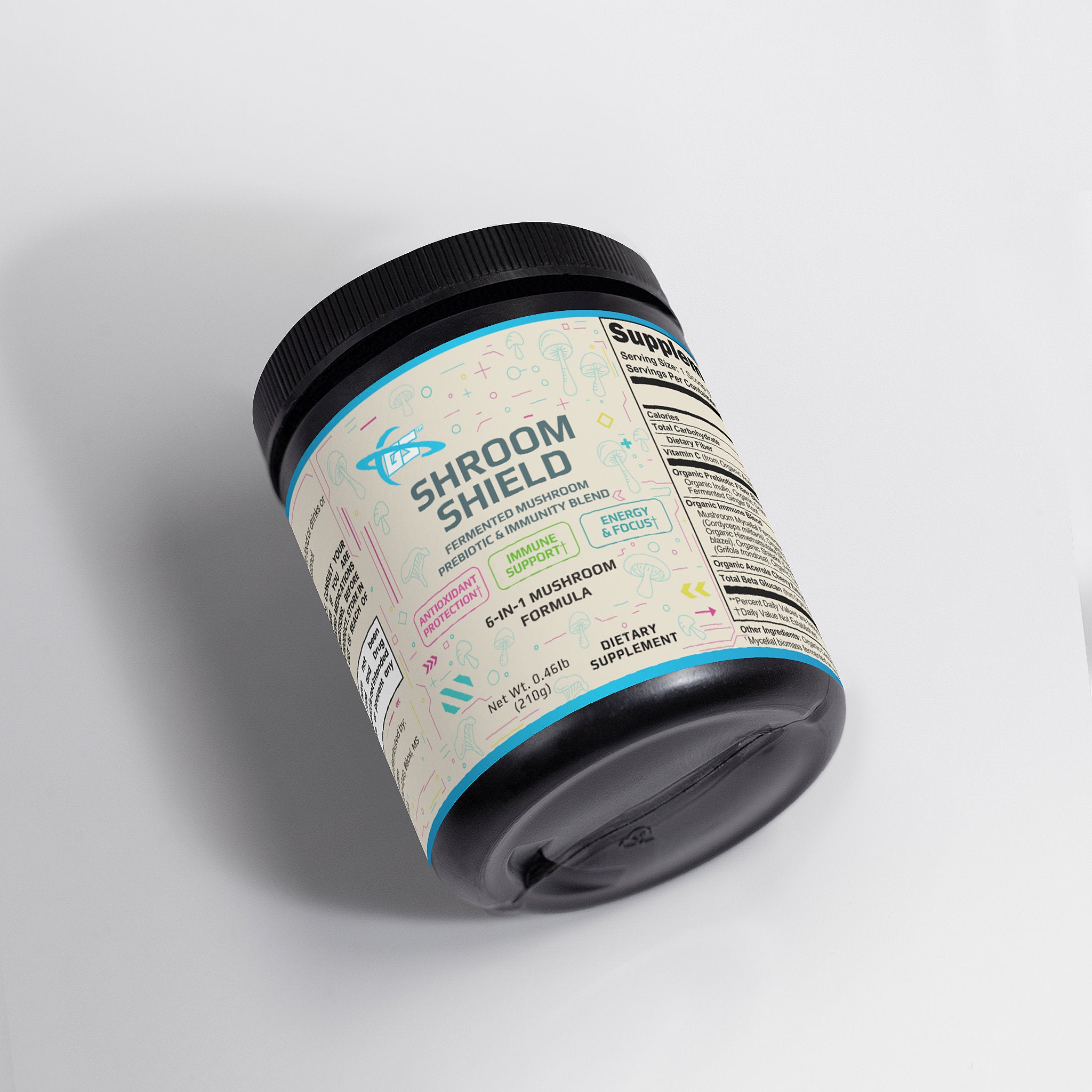Shroom Shield (Organic, Fermented Mushroom, Prebiotic, & Immunity Blend)
