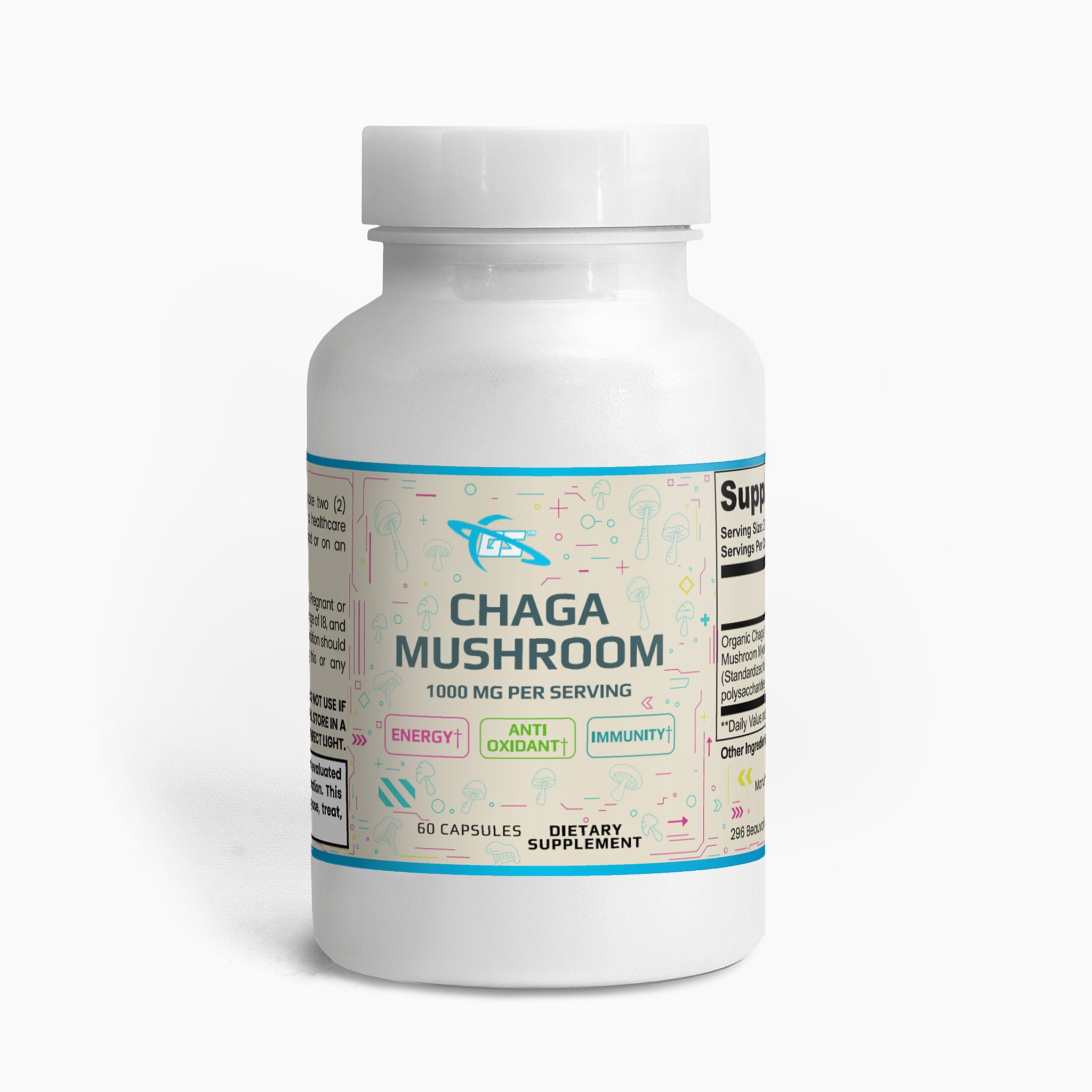 Chaga Mushroom Capsules - Immune & Antioxidant Support