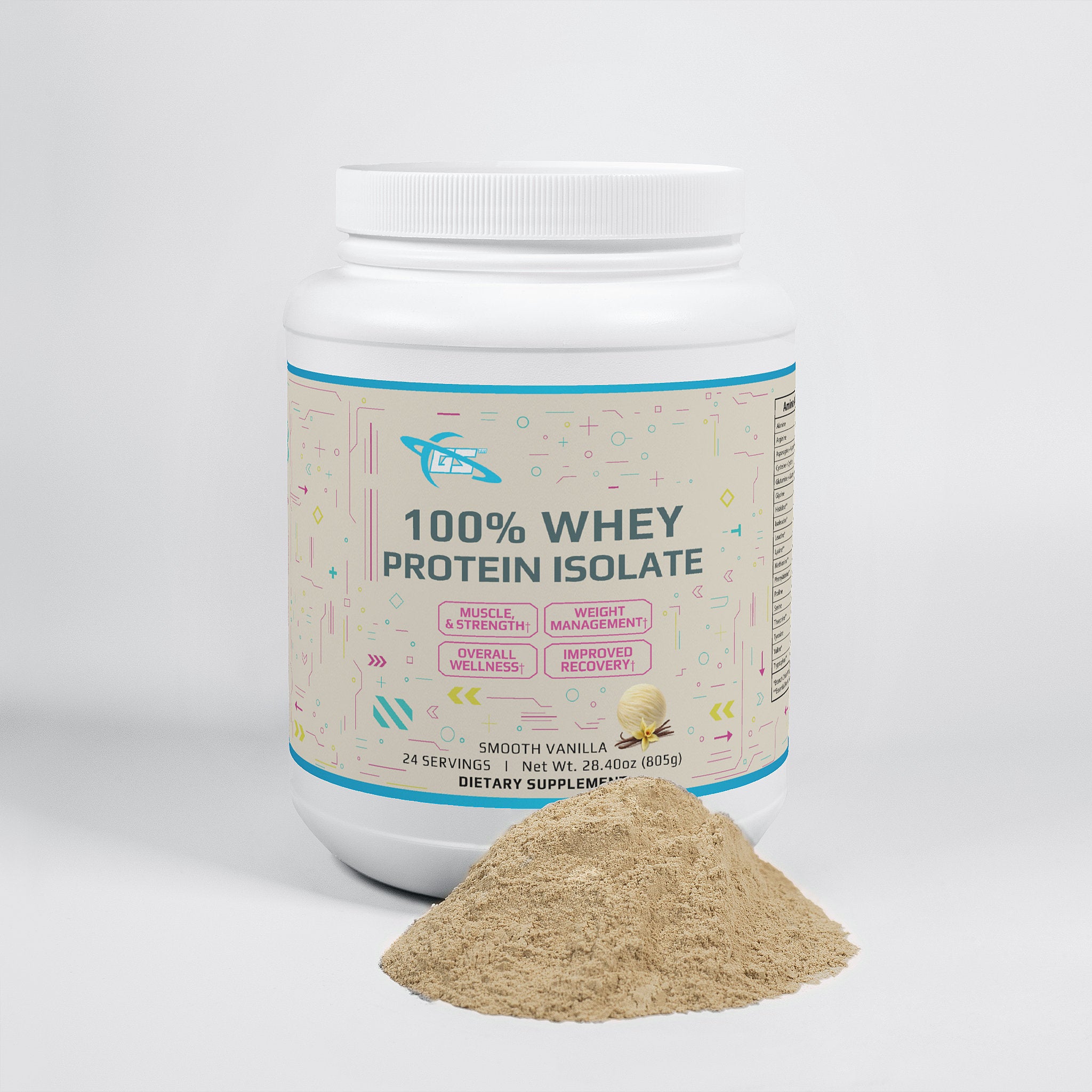 100% Whey Protein Isolate with MCT Oil (Vanilla)